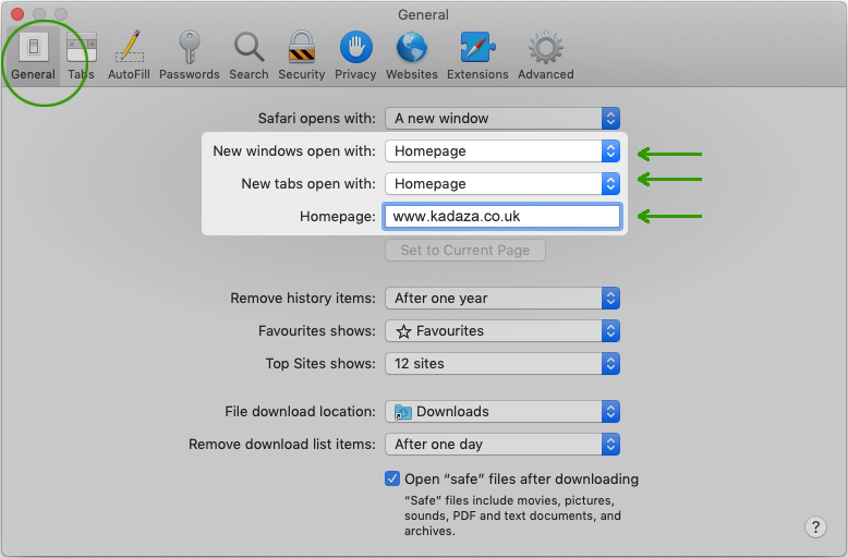 Safari instructions step 2